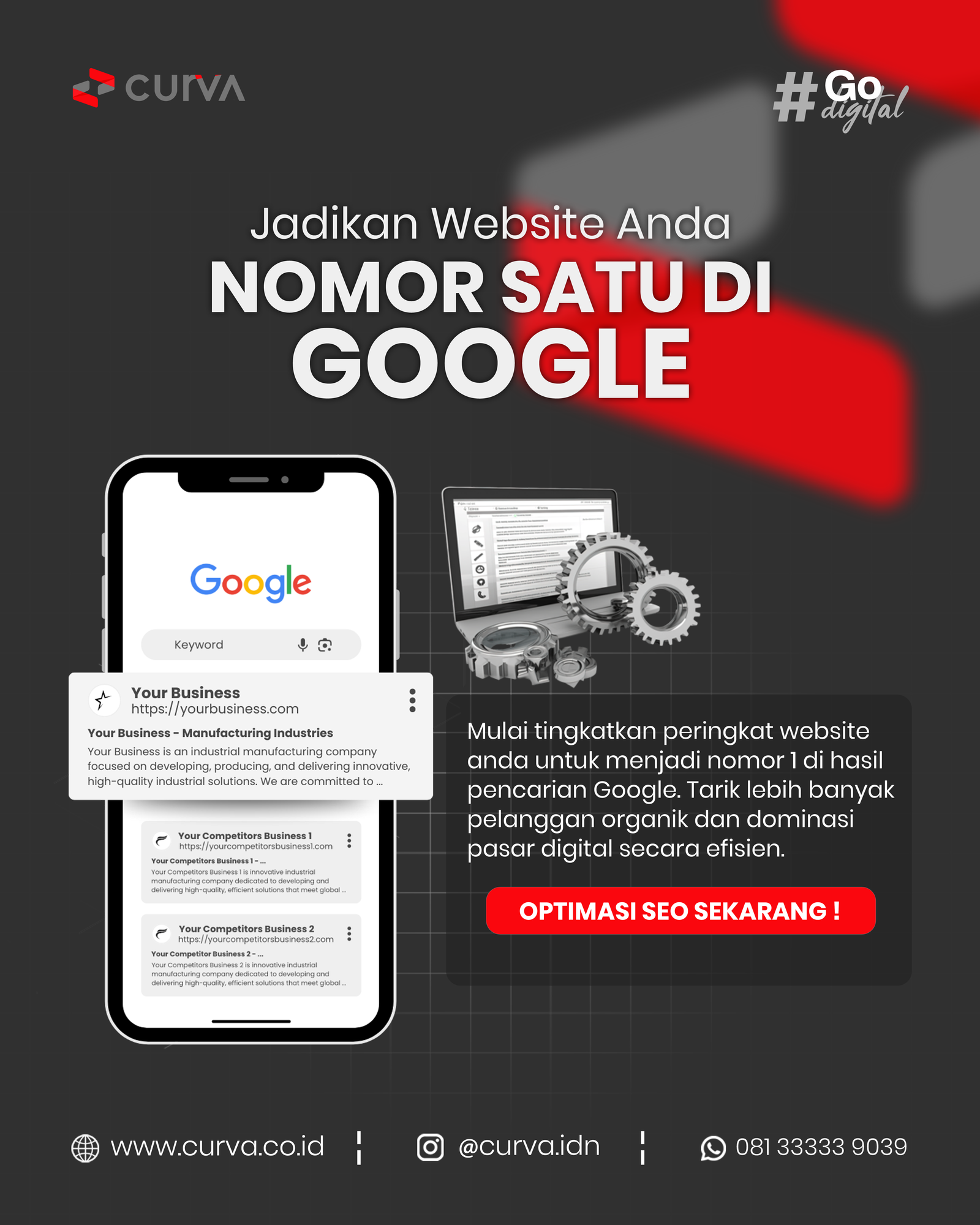 Postingan Instagram Curva Digital