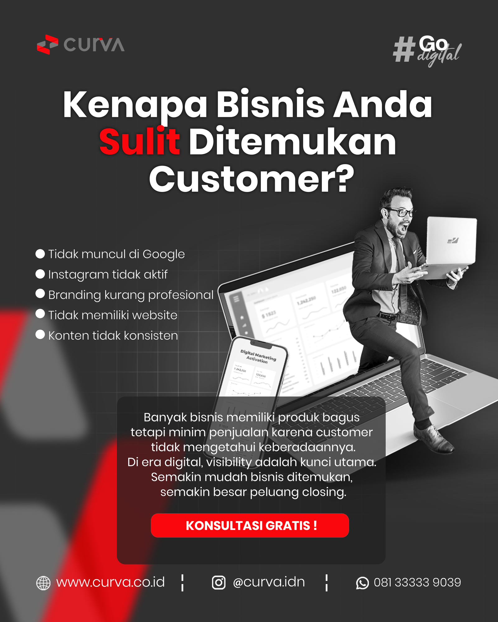Postingan Instagram Curva Digital