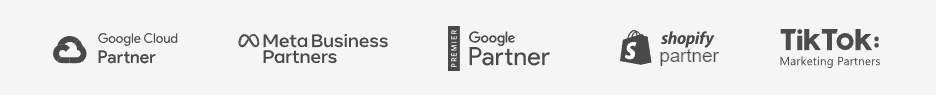 Google Cloud Partner, Meta Business Partners, Google Partner Premier, Shopify Partner, TikTok Marketing Partners